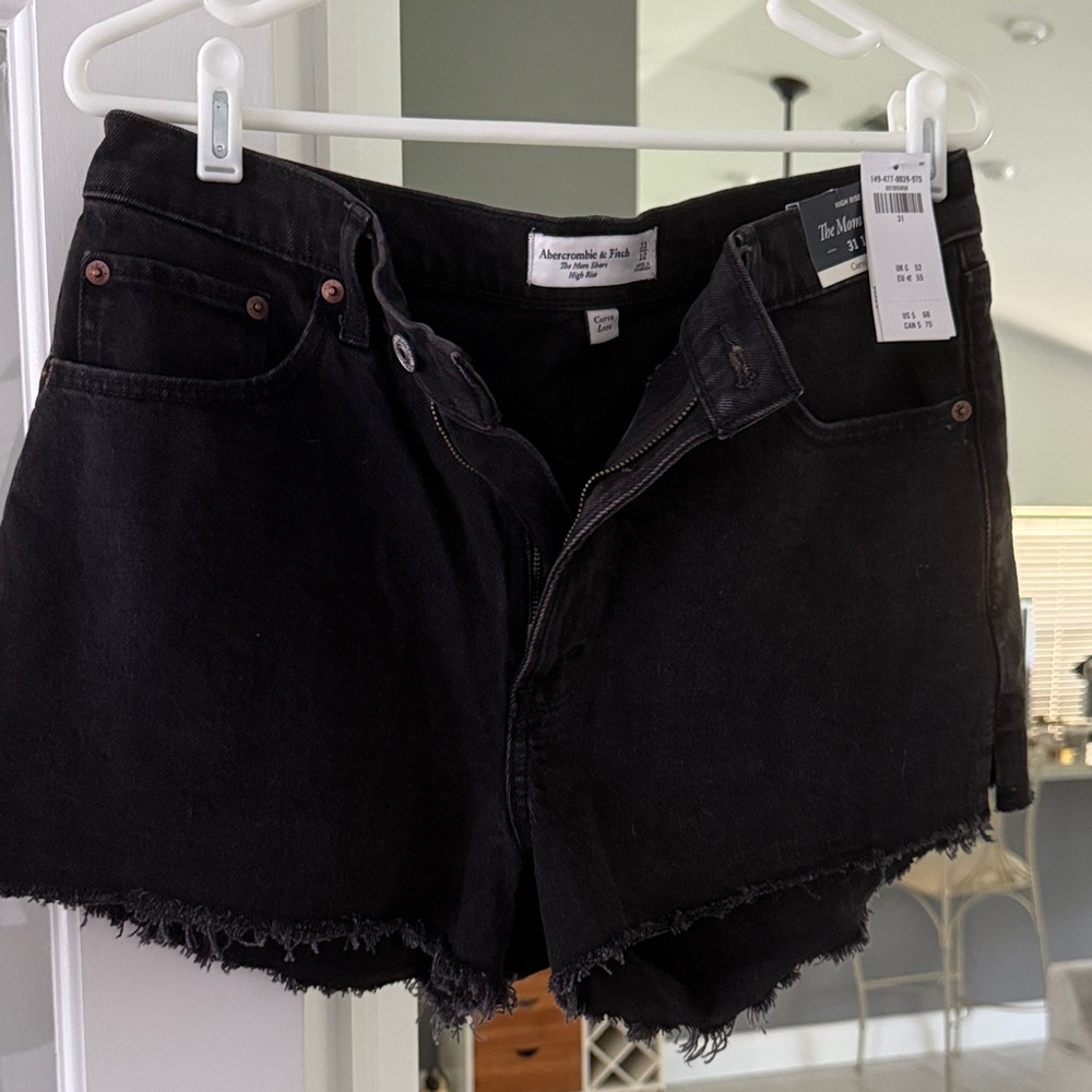 Abercrombie & Fitch Women's Dark Denim Jean Shorts